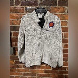 Champion Black and White Clemson Sherpa Jacket Size Medium